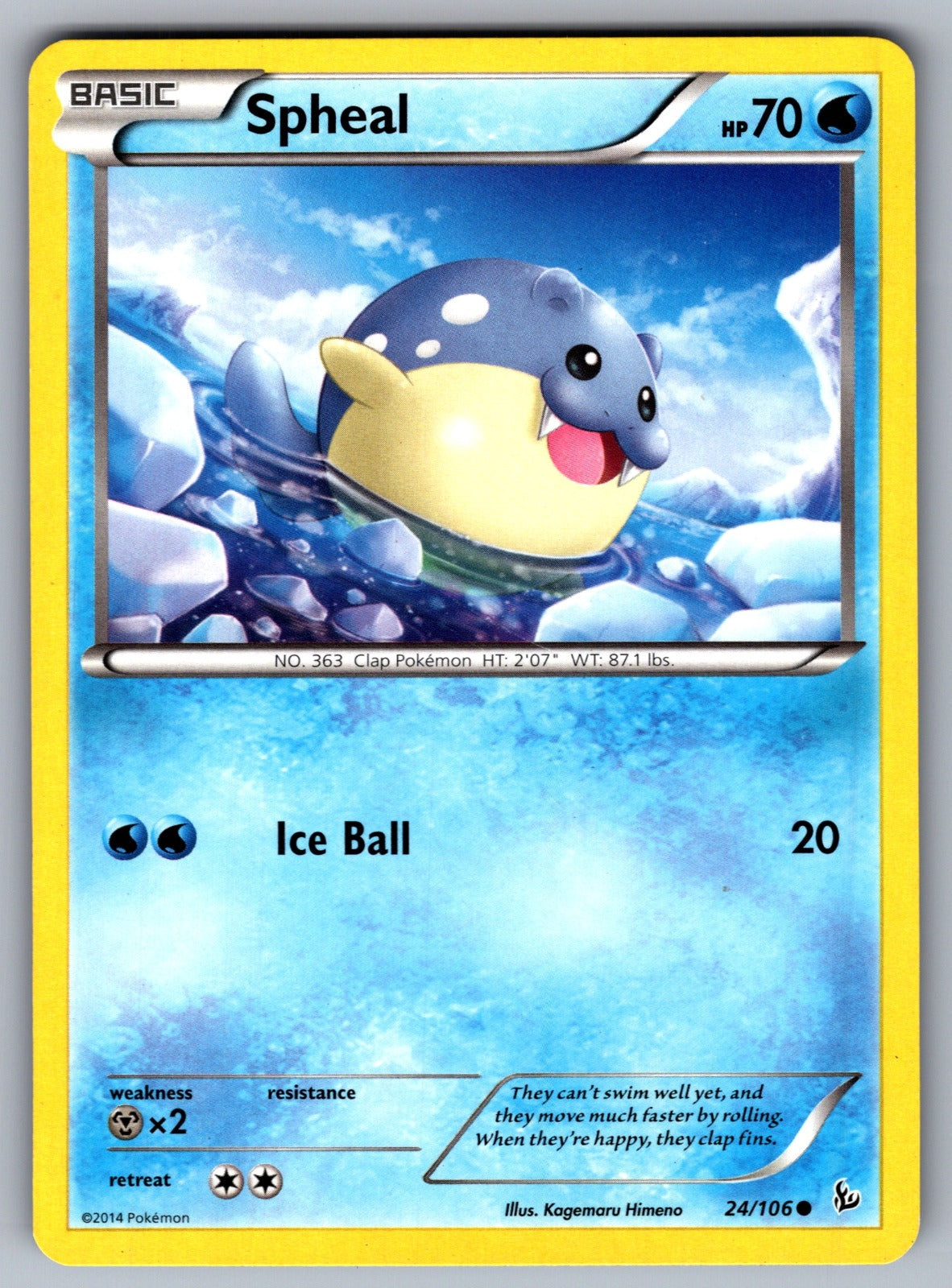 Spheal Common XY - Flashfire 24/106 LP 2014