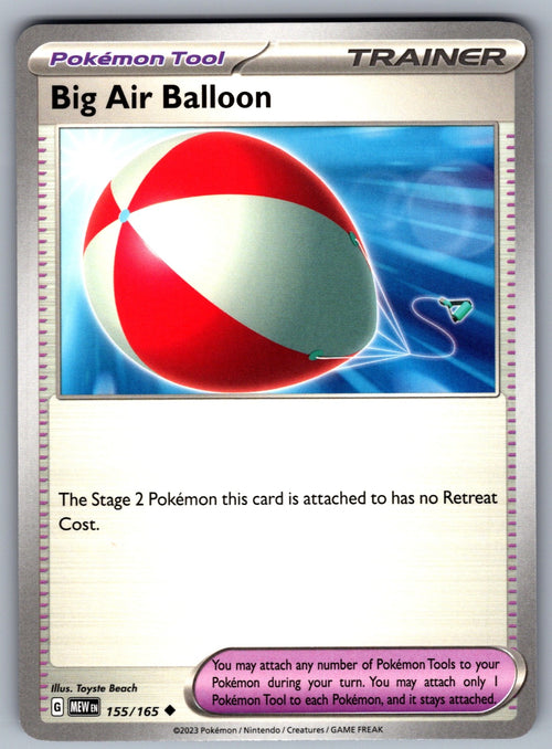 Big Air Balloon Uncommon SV: Scarlet & Violet 151 155/165 NM 2023