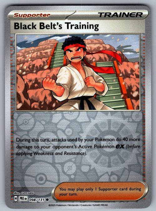 Black Belt's Training Reverse Holo Common SV: Prismatic Evolutions 098/131 NM 20