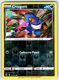 Croagunk Reverse Holo Common SWSH08: Fusion Strike 165/264 NM 2021