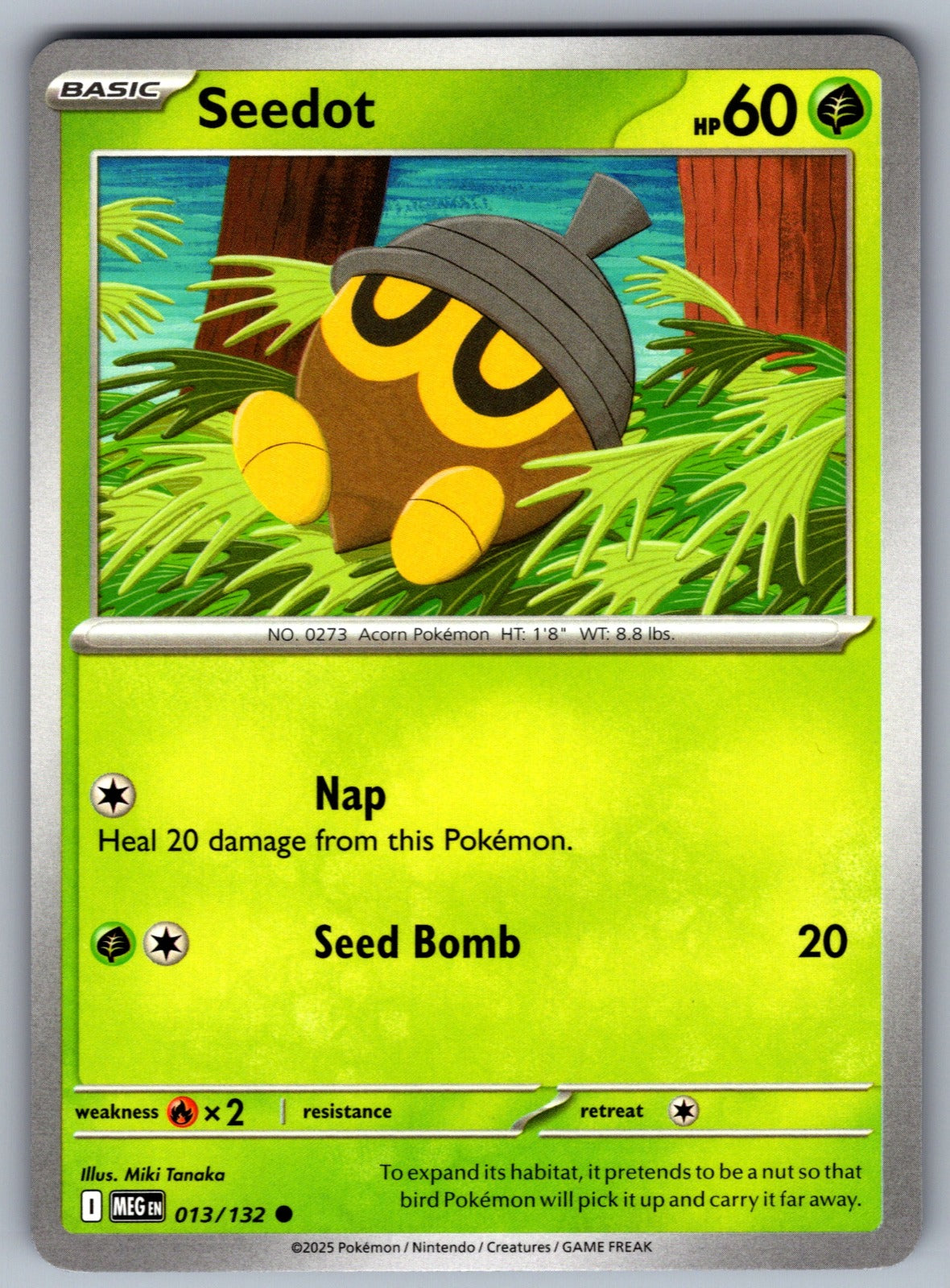 Seedot Common ME01: Mega Evolution 013/132 NM 2025