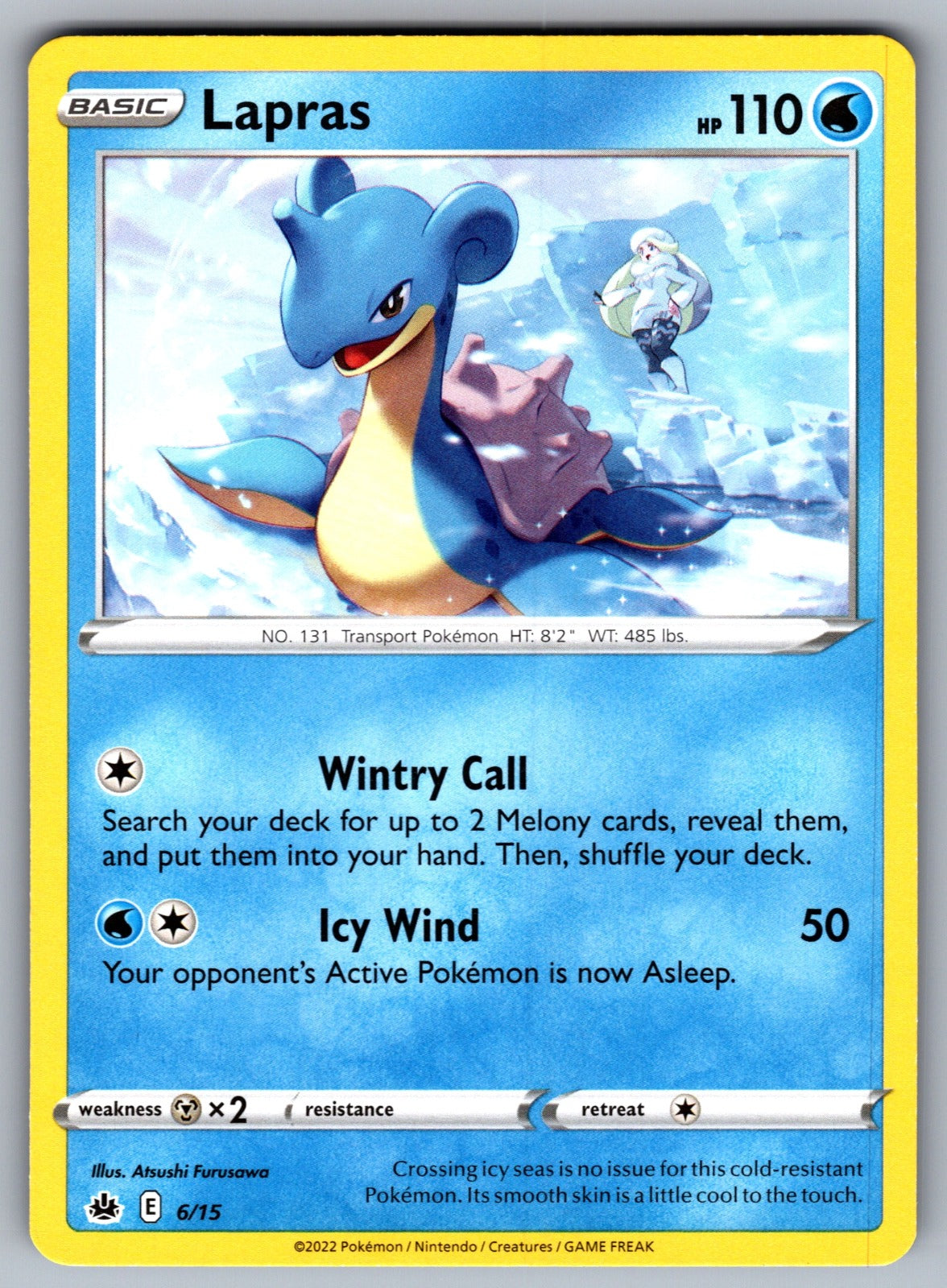 Lapras - 6/15 Promo McDonald's Promos 2022 006/015 NM 2022