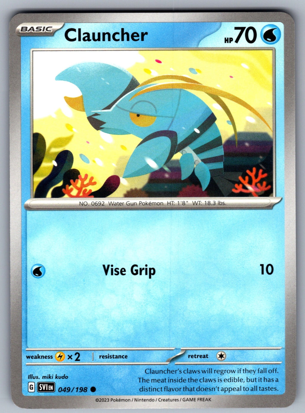 Clauncher Common SV01: Scarlet & Violet Base Set 049/198 NM 2023