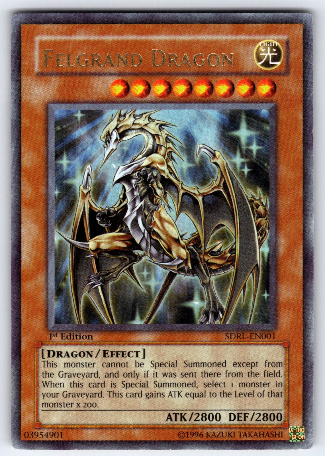 Felgrand Dragon 1st Edition Ultra Rare Structure Deck: Rise of the Dragon Lords 