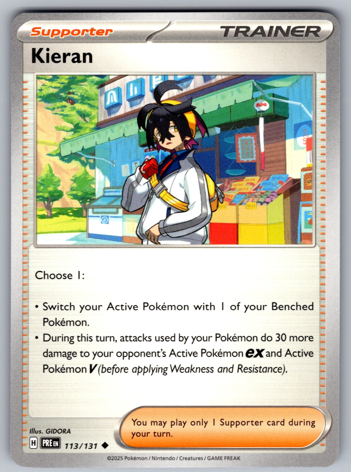Kieran Uncommon SV: Prismatic Evolutions 113/131 NM 2025