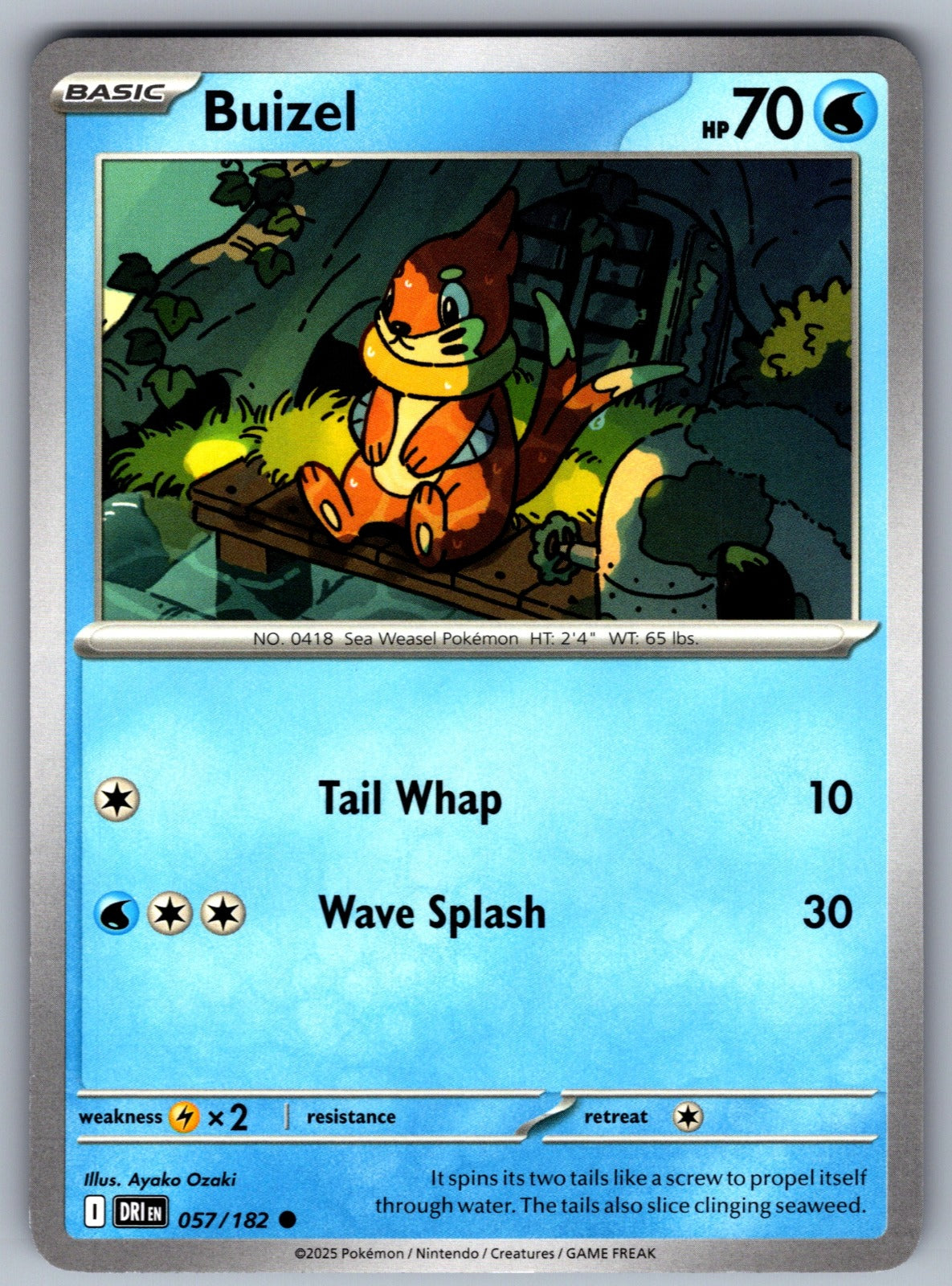 Buizel Common SV10: Destined Rivals 057/182 NM 2025