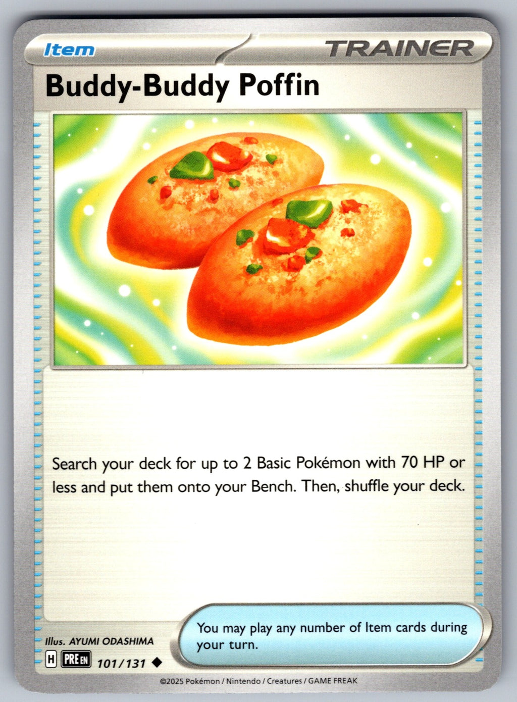 Buddy-Buddy Poffin Uncommon SV: Prismatic Evolutions 101/131 NM 2025