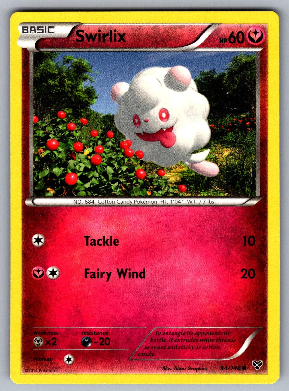 Swirlix Common XY Base Set 94/146 LP 2014