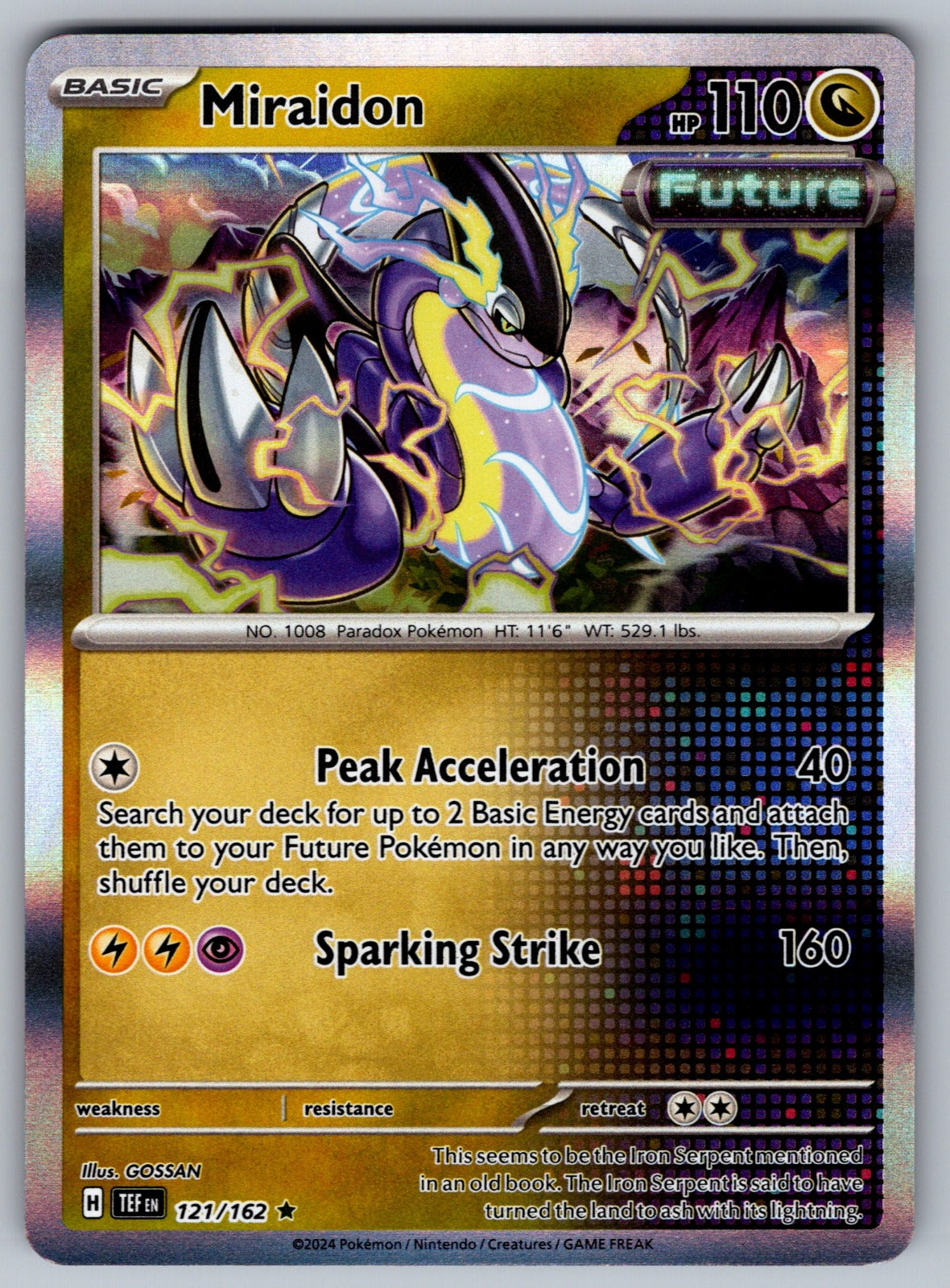 Miraidon Holo Rare SV05: Temporal Forces 121/162 NM 2024