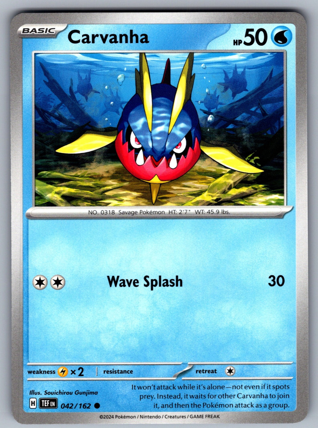 Carvanha Common SV05: Temporal Forces 042/162 NM 2024