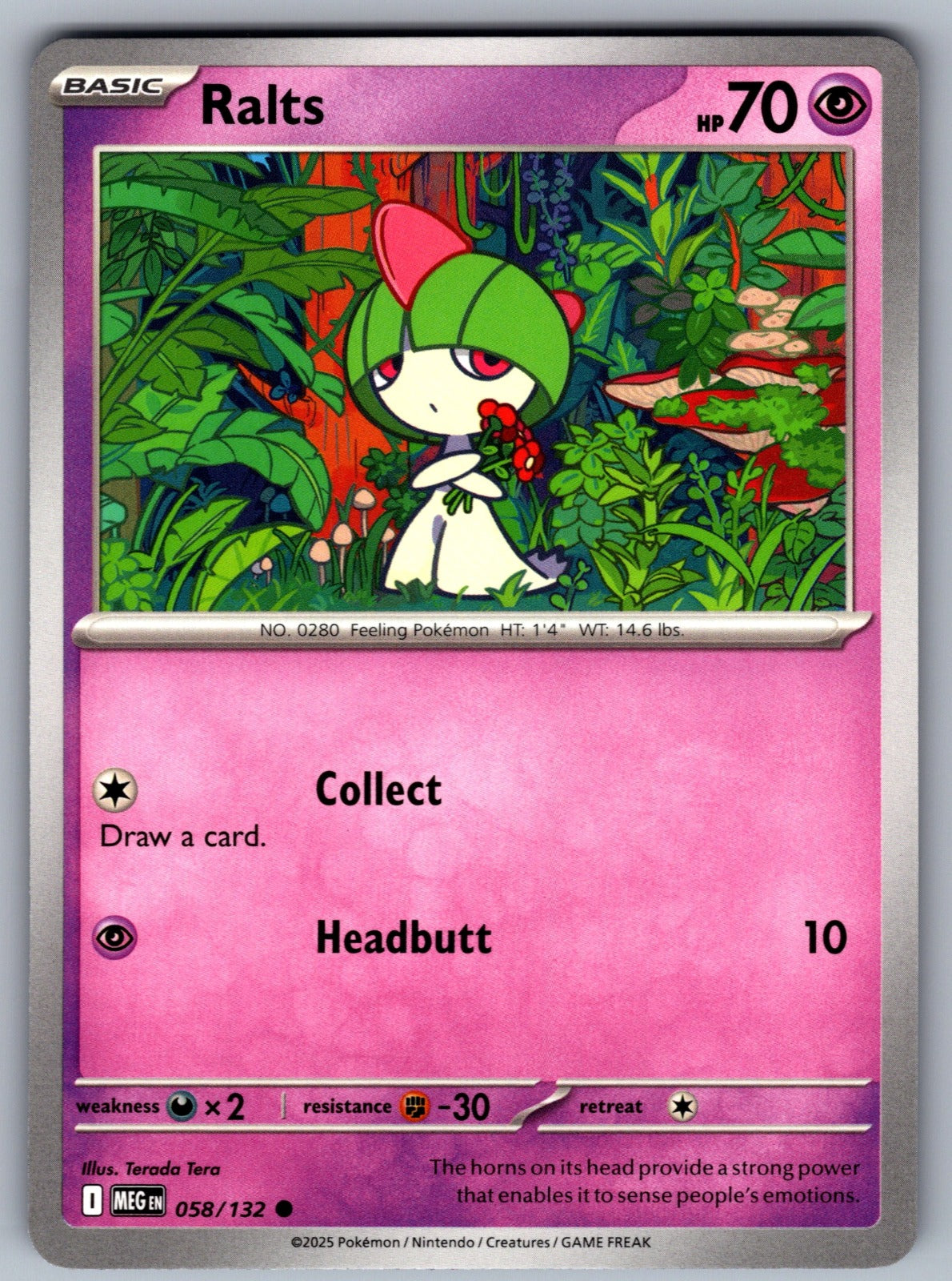 Ralts Common ME01: Mega Evolution 058/132 NM 2025