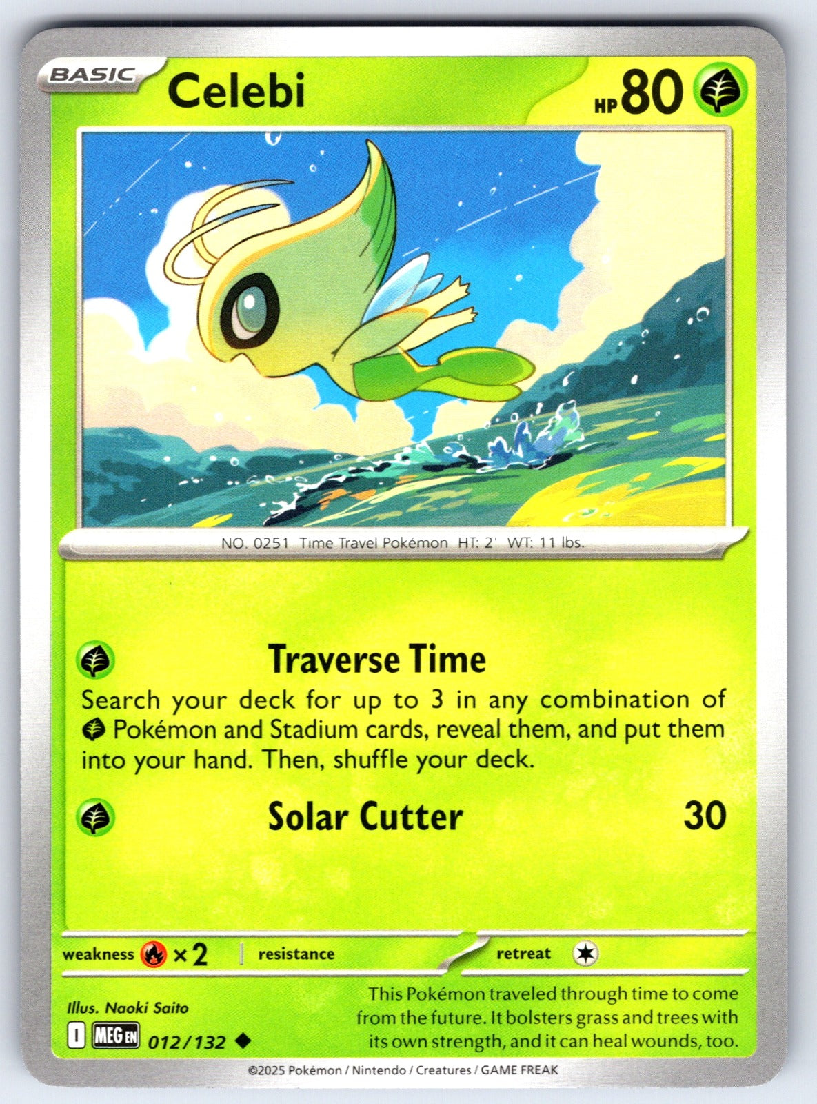 Celebi Uncommon ME01: Mega Evolution 012/132 LP 2025