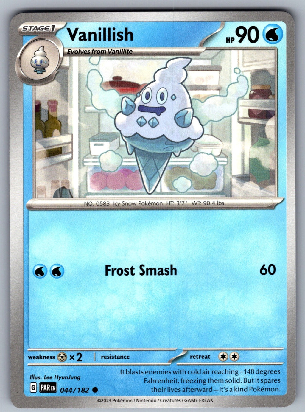 Vanillish Common SV04: Paradox Rift 044/182 NM 2023