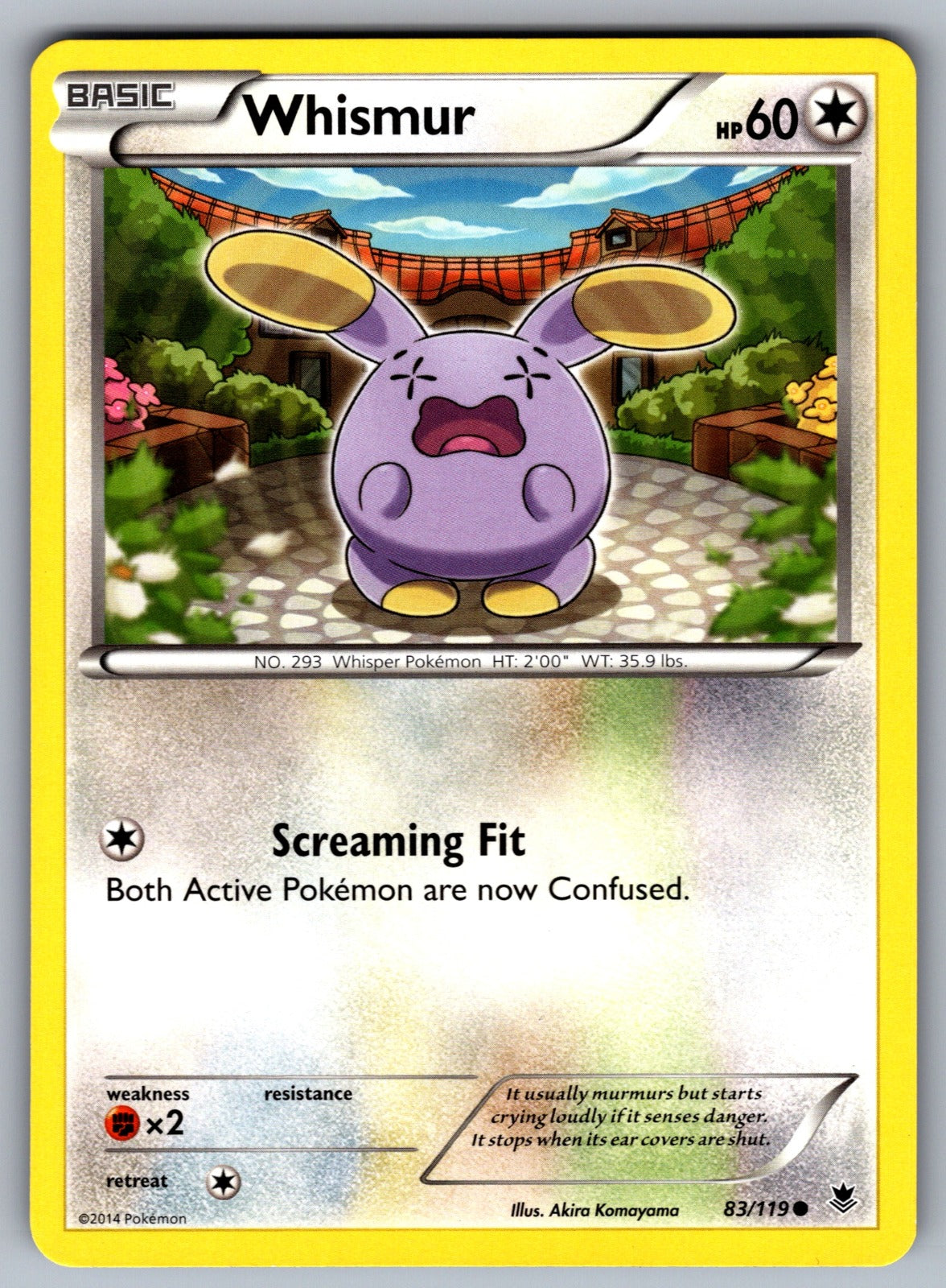 Whismur Common XY - Phantom Forces 83/119 LP 2014