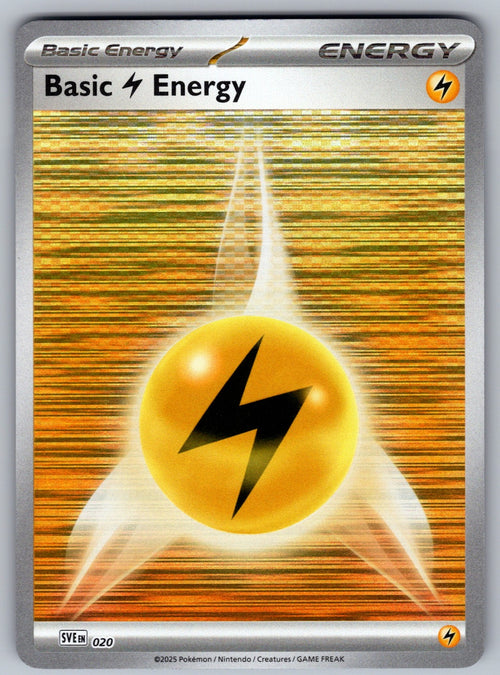 Basic Lightning Energy - Reverse Holo Common SVE: Scarlet & Violet Energies 020 