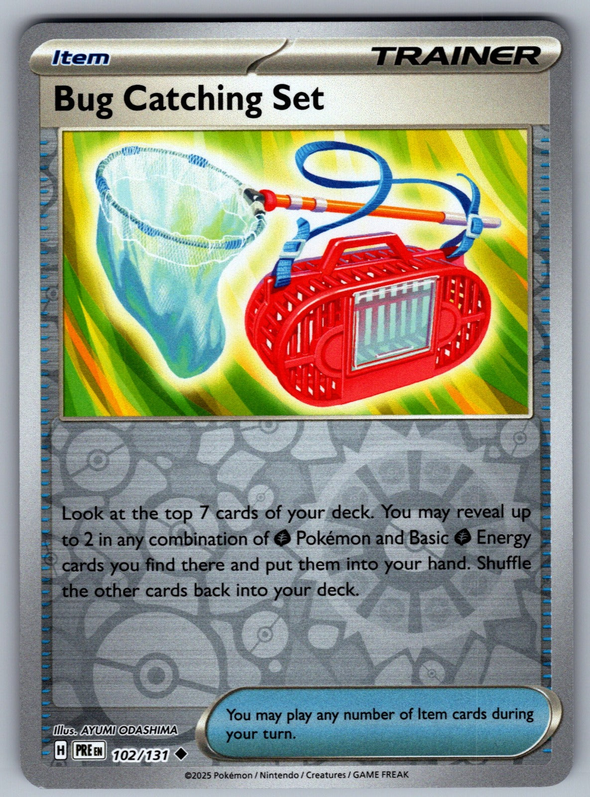 Bug Catching Set Reverse Holo Uncommon SV: Prismatic Evolutions 102/131 NM 2025