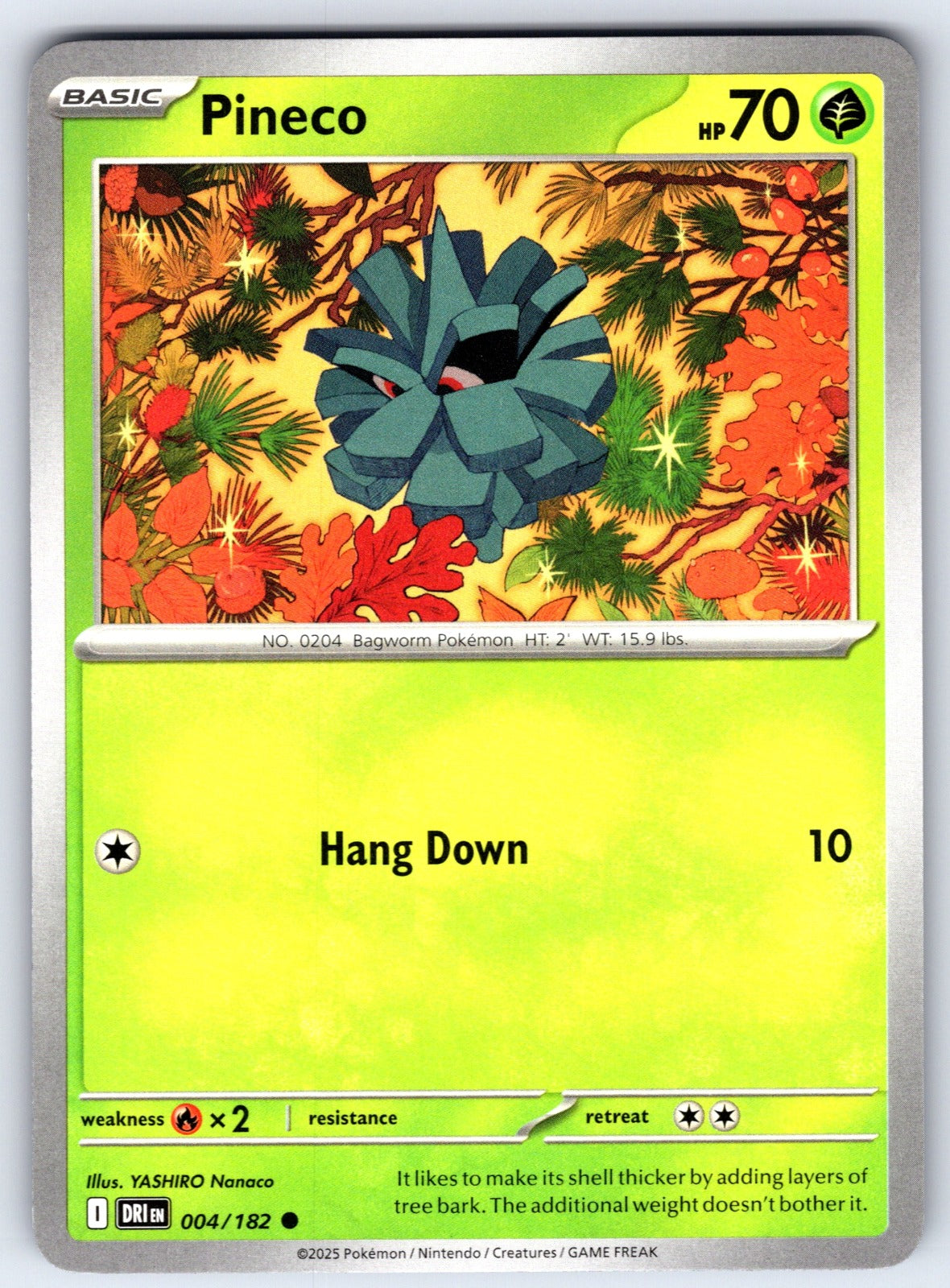 Pineco Common SV10: Destined Rivals 004/182 NM 2025