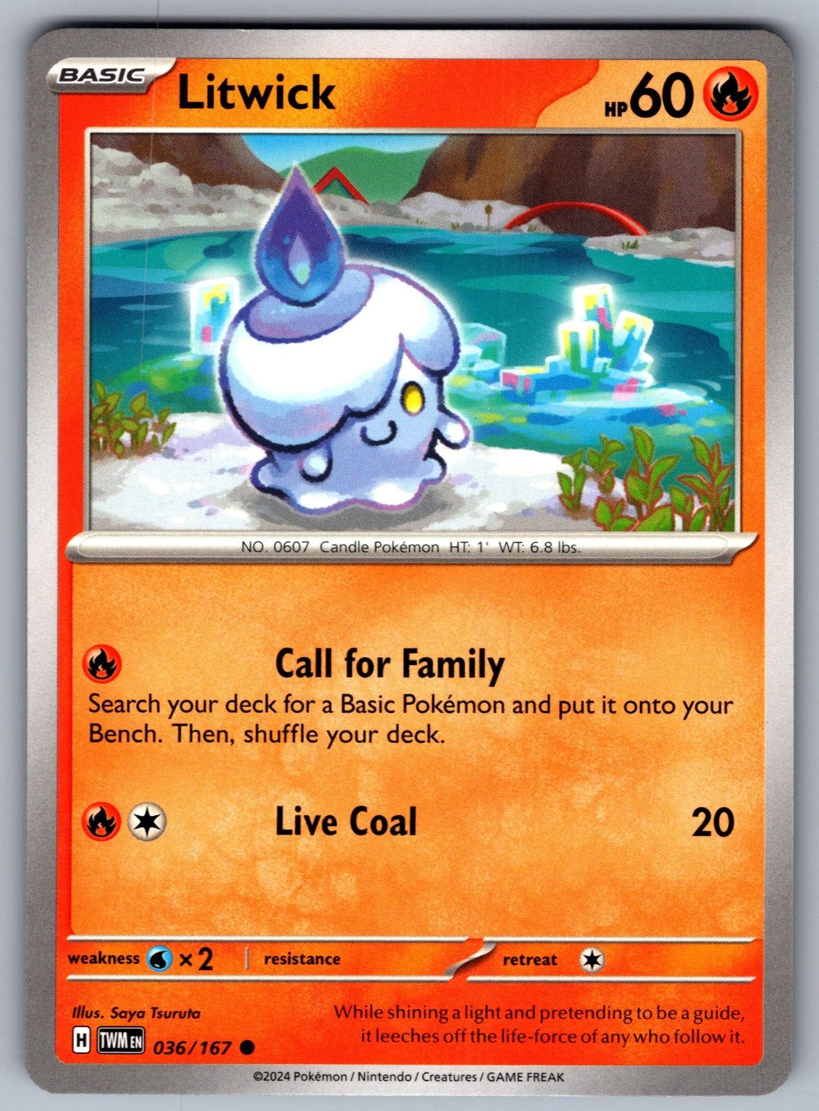 Litwick Common SV06: Twilight Masquerade 036/167 NM 2024