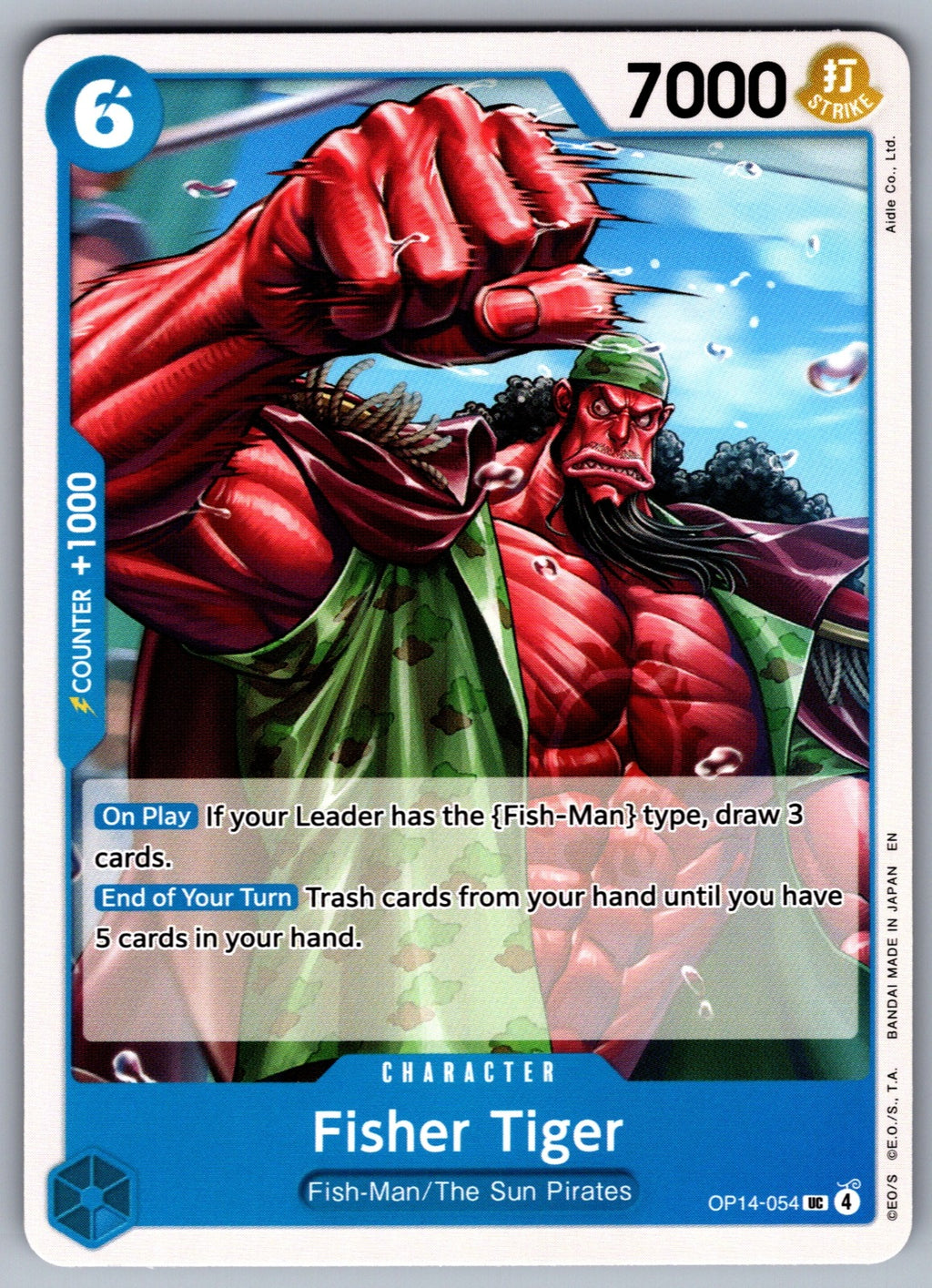 Fisher Tiger UC The Azure Sea's Seven OP14-054 NM 2026
