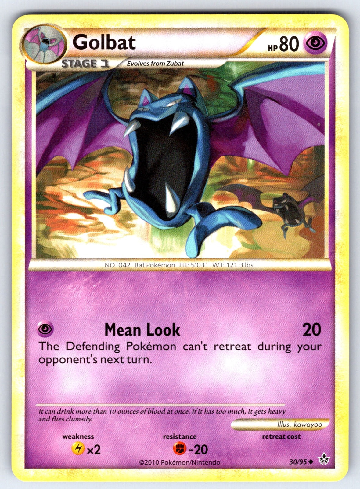 Golbat Uncommon Unleashed 30/95 LP 2010