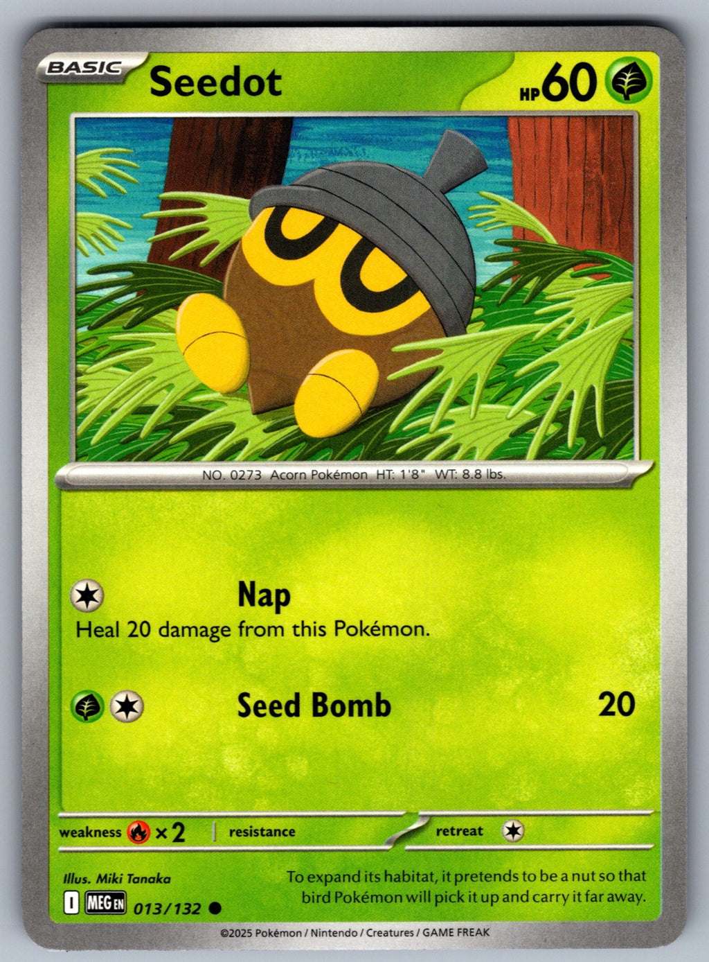 Seedot Common ME01: Mega Evolution 013/132 NM 2025