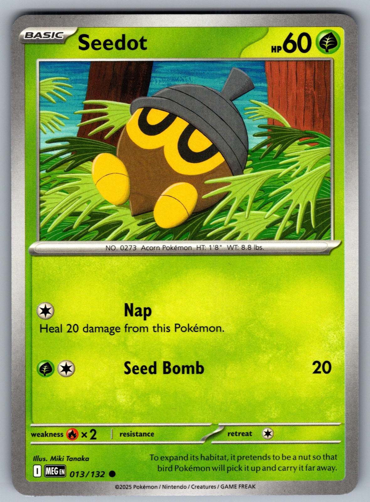 Seedot Common ME01: Mega Evolution 013/132 NM 2025
