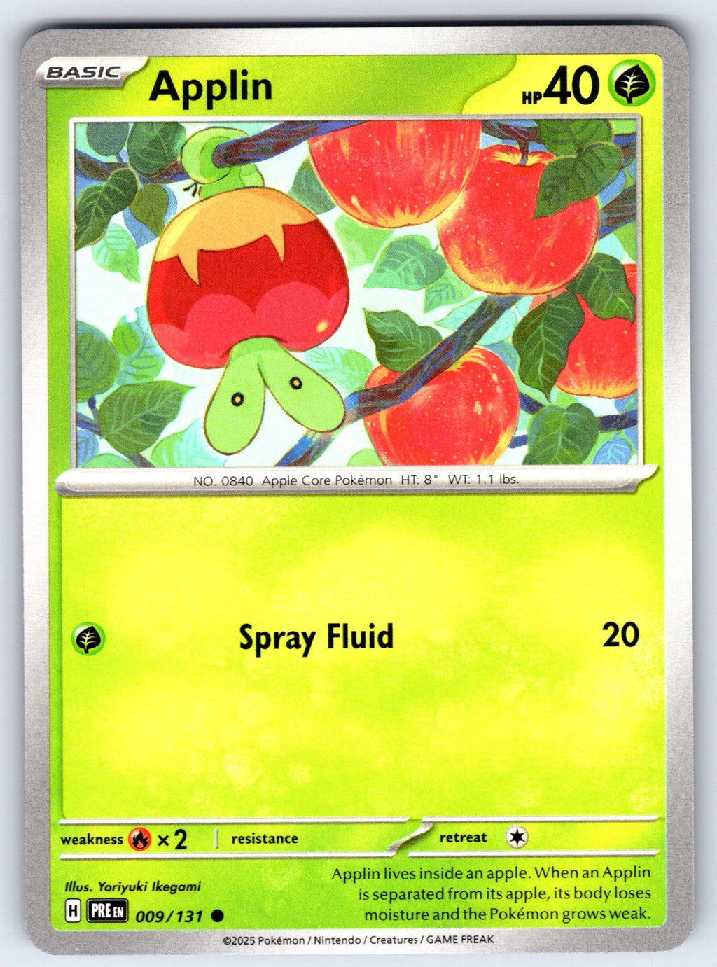 Applin Common SV: Prismatic Evolutions 009/131 NM 2025