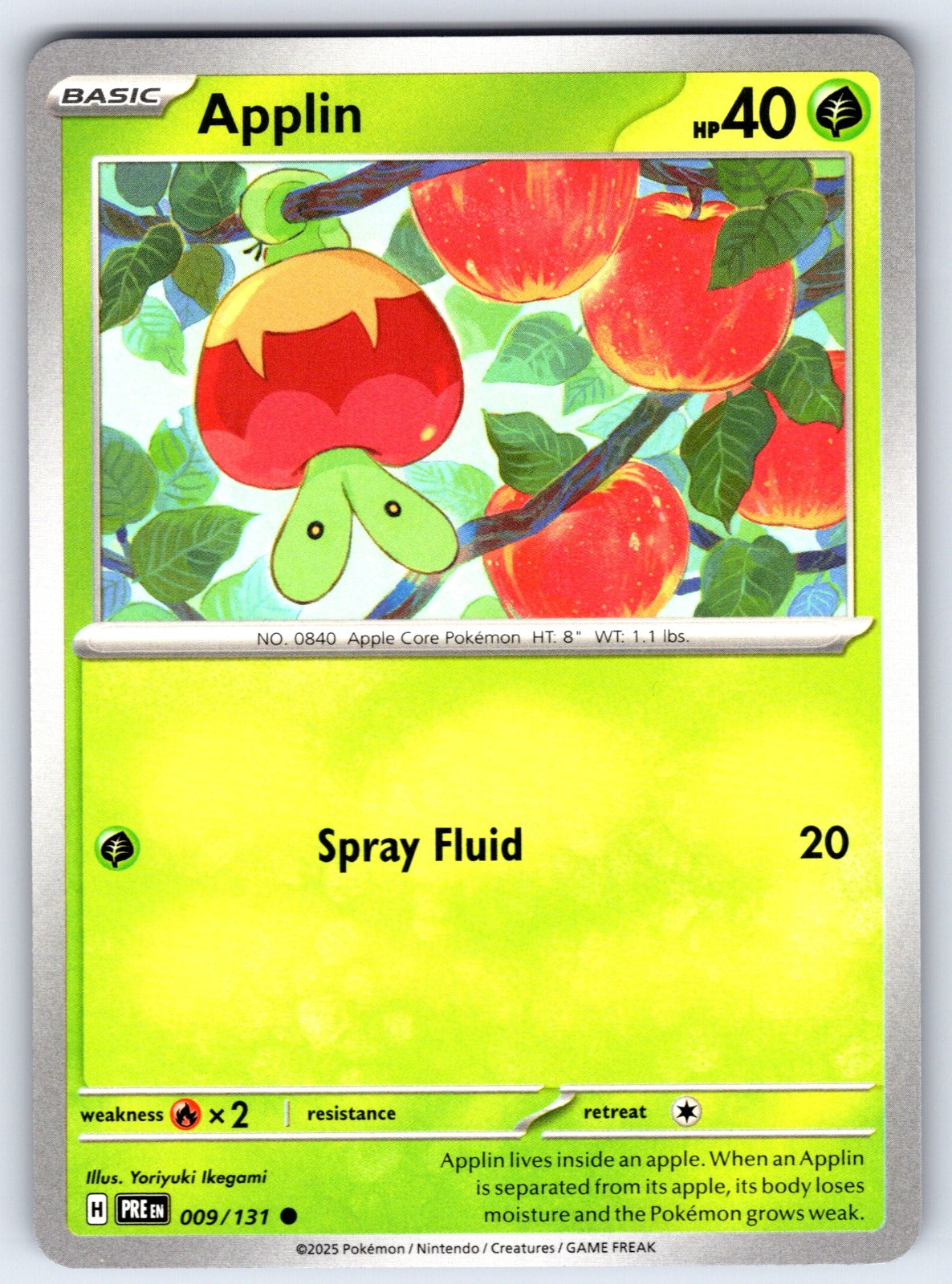 Applin Common SV: Prismatic Evolutions 009/131 NM 2025