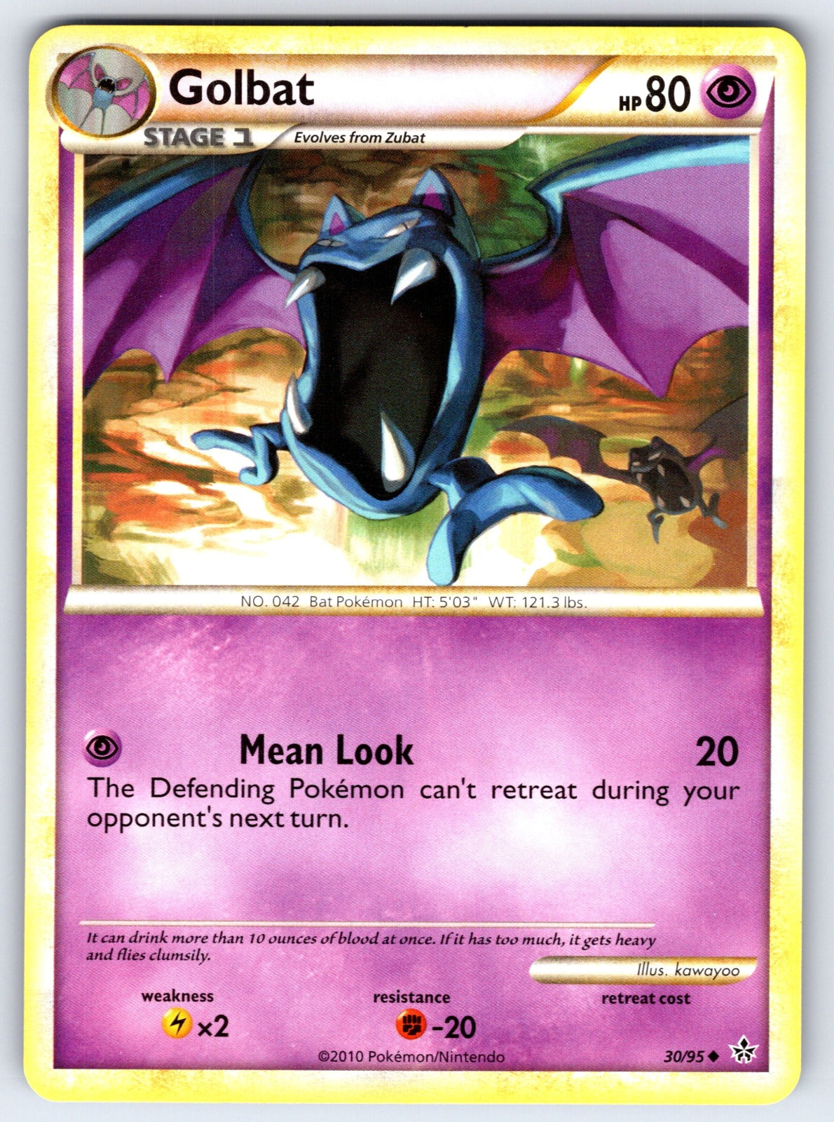 Golbat Uncommon Unleashed 30/95 LP 2010