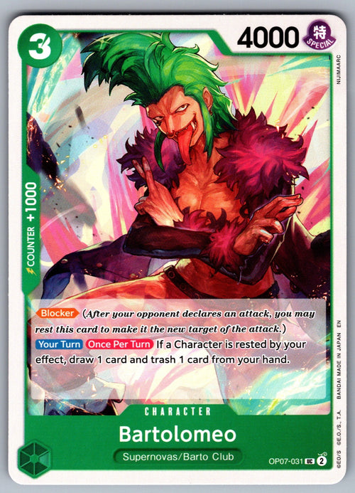 Bartolomeo UC 500 Years in the Future OP07-031 NM 2024