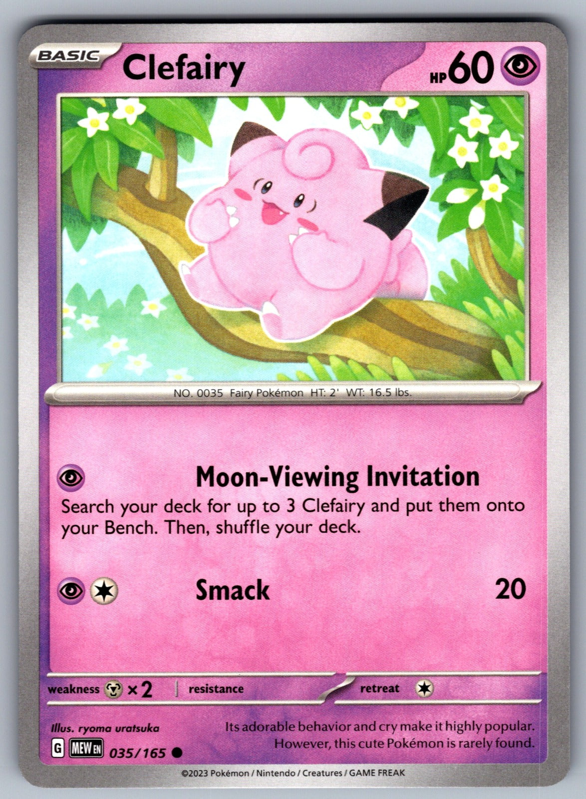 Clefairy Common SV: Scarlet & Violet 151 035/165 NM 2023