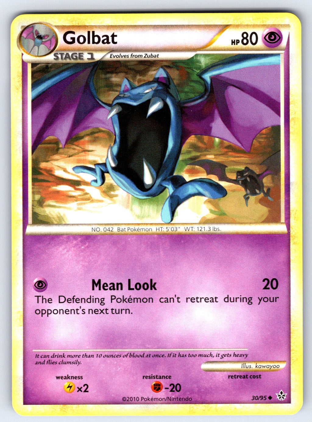Golbat Uncommon Unleashed 30/95 LP 2010