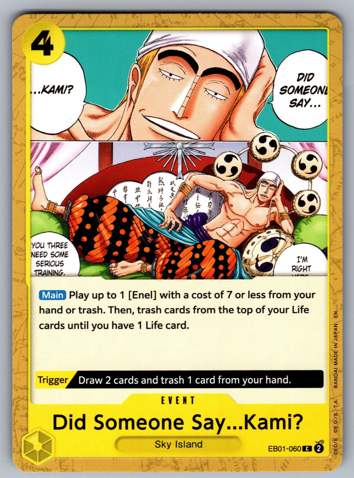 Did Someone Say...Kami? C Extra Booster: Memorial Collection EB01-060 NM 2024