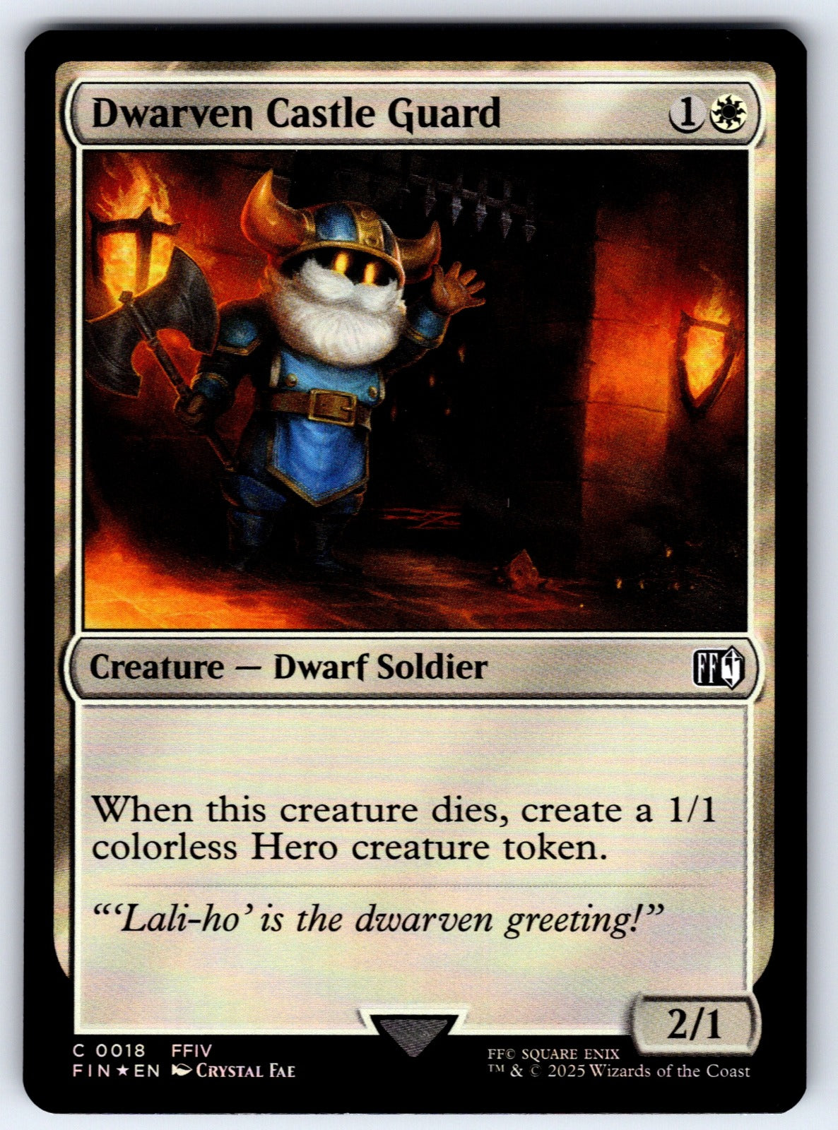 Dwarven Castle Guard Foil C FINAL FANTASY 18 NM 2025