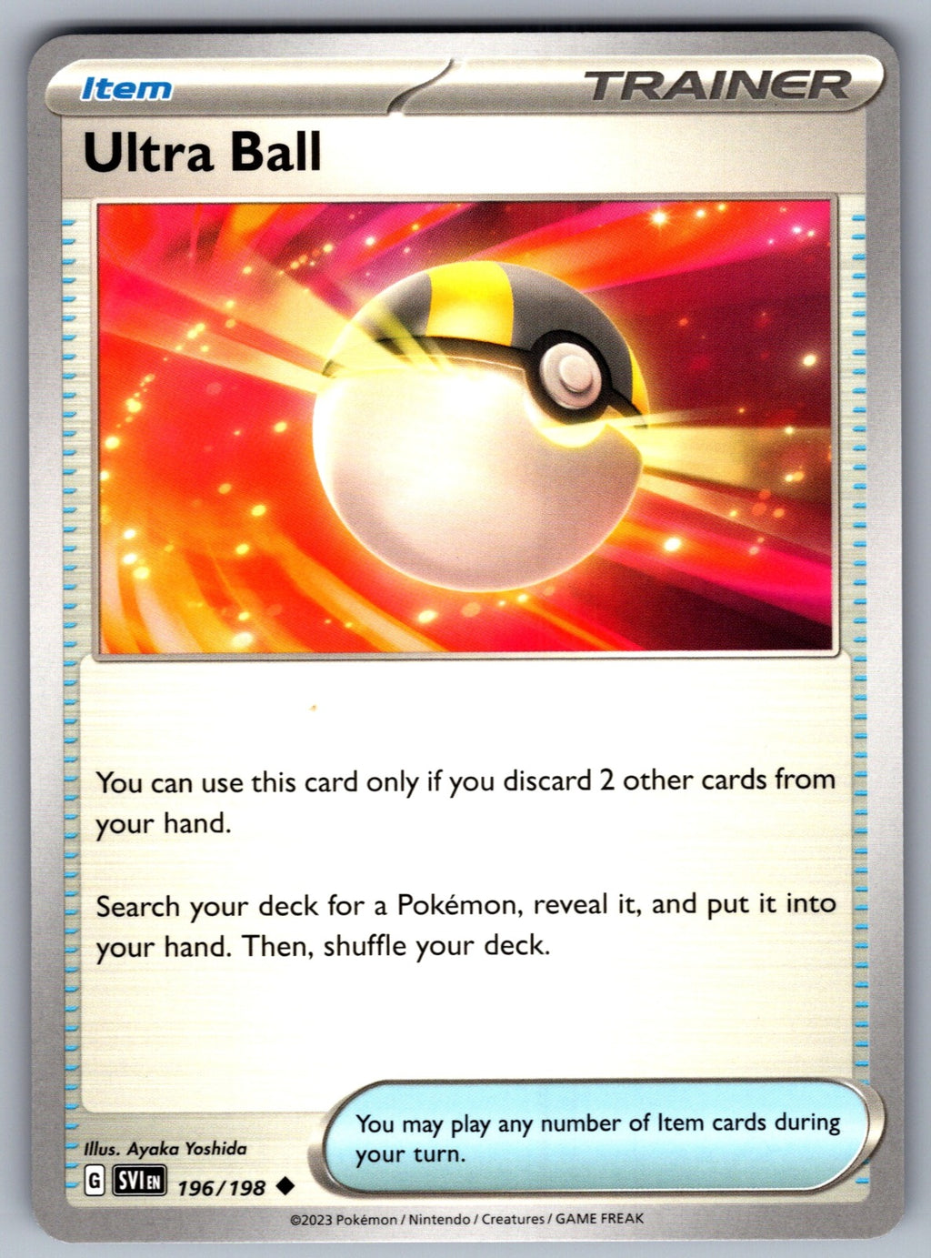 Ultra Ball Uncommon SV01: Scarlet & Violet Base Set 196/198 NM 2023