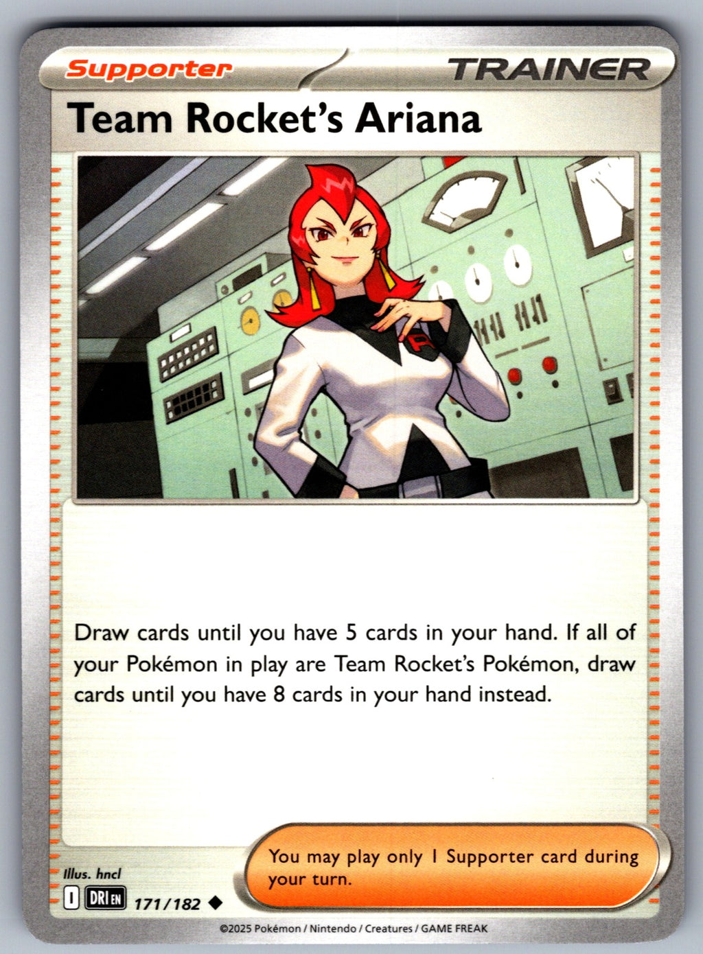 Team Rocket's Ariana Uncommon SV10: Destined Rivals 171/182 NM 2025
