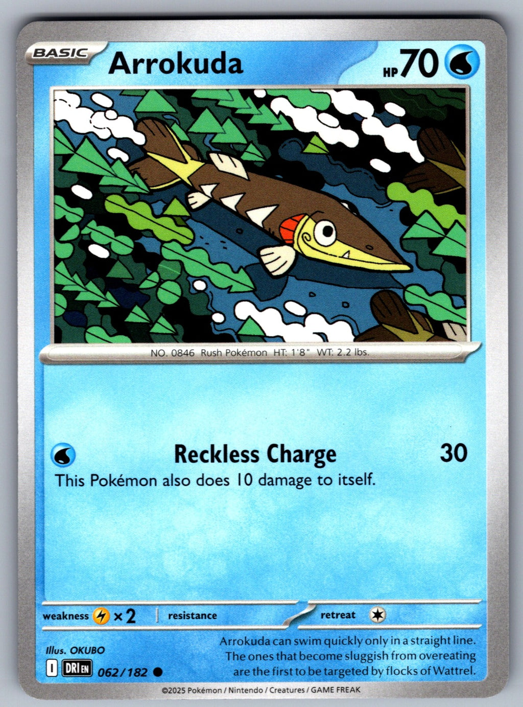 Arrokuda Common SV10: Destined Rivals 062/182 NM 2025