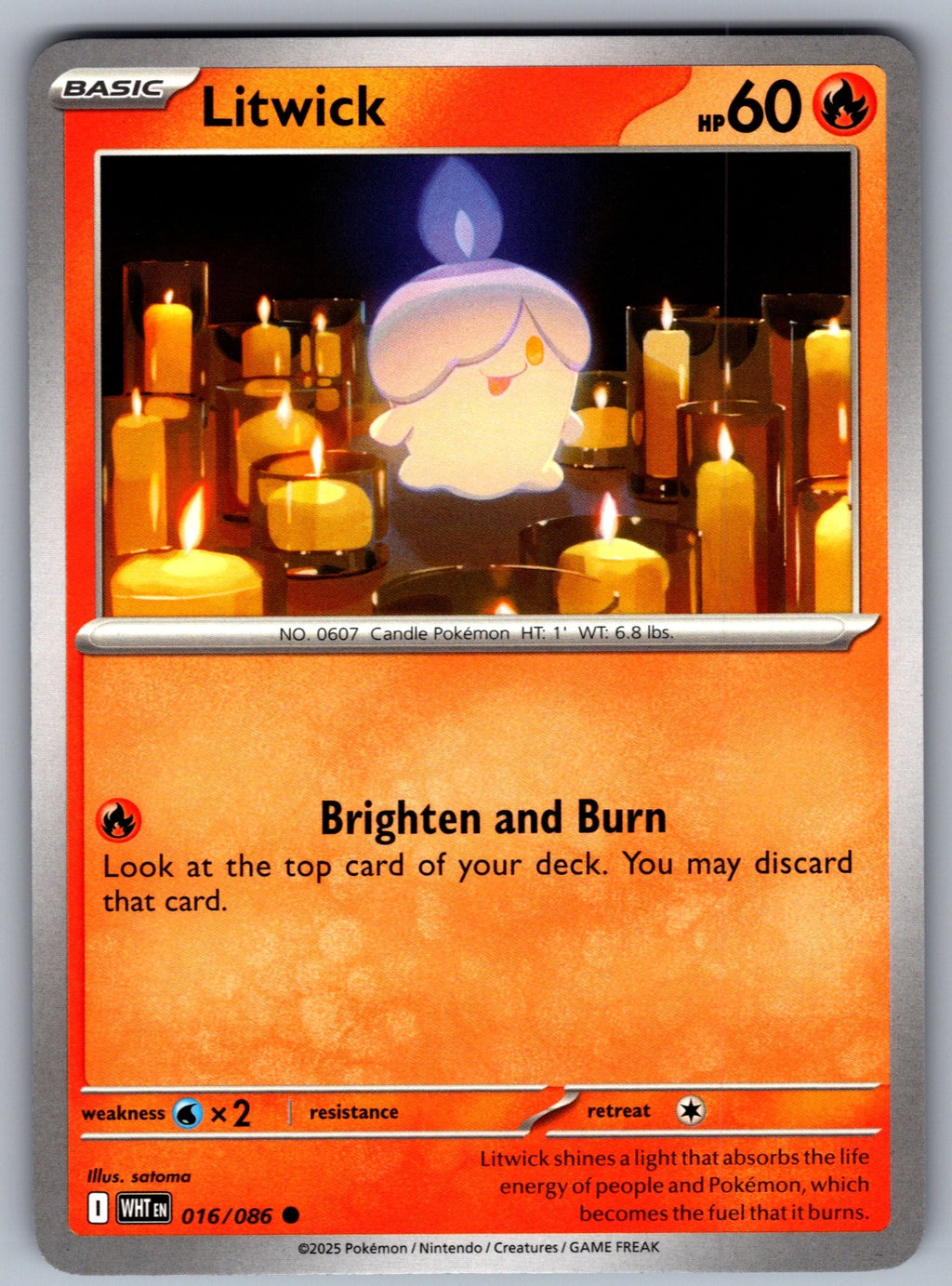 Litwick Common SV: White Flare 016/086 NM 2025