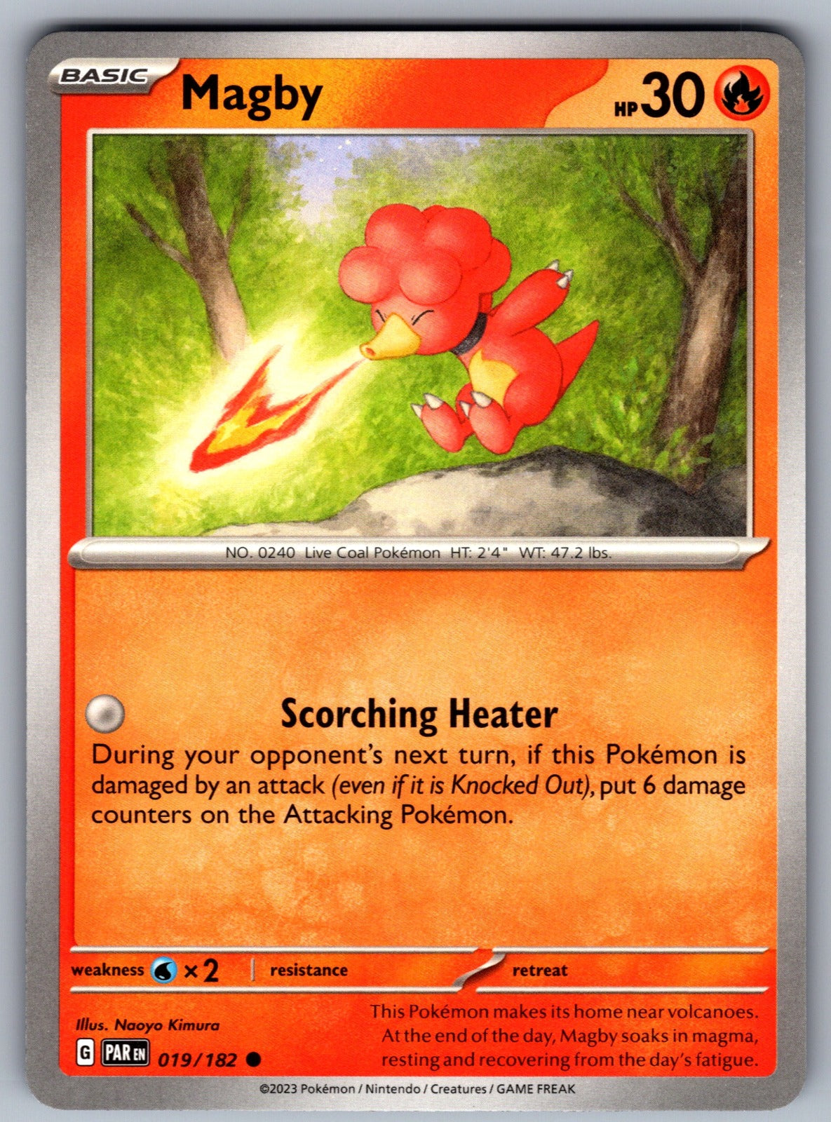 Magby Common SV04: Paradox Rift 019/182 NM 2023