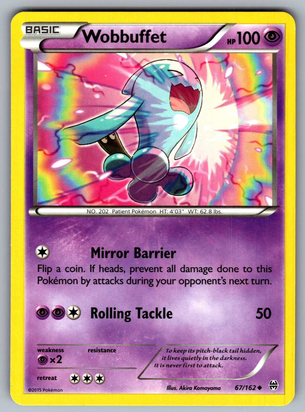 Wobbuffet Uncommon XY - BREAKthrough 67/162 LP 2015