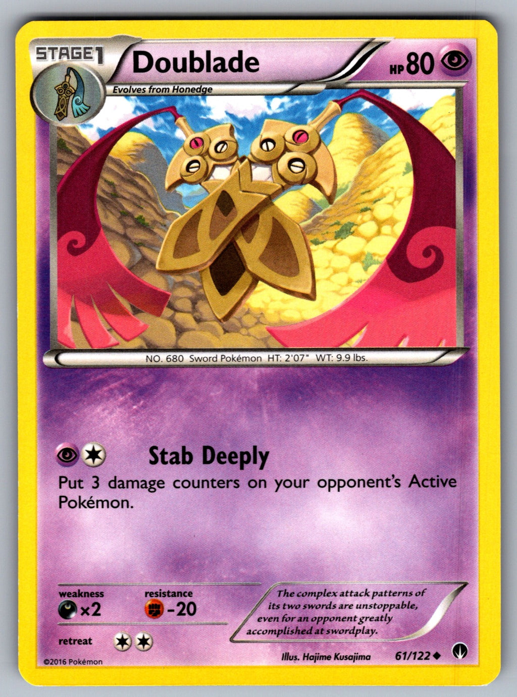 Doublade Uncommon XY - BREAKpoint 61/122 LP 2016