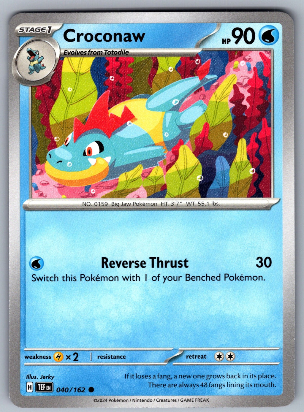 Croconaw Common SV05: Temporal Forces 040/162 NM 2024