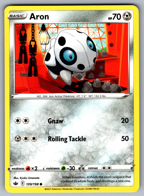 Aron Common SWSH06: Chilling Reign 109/198 NM 2021