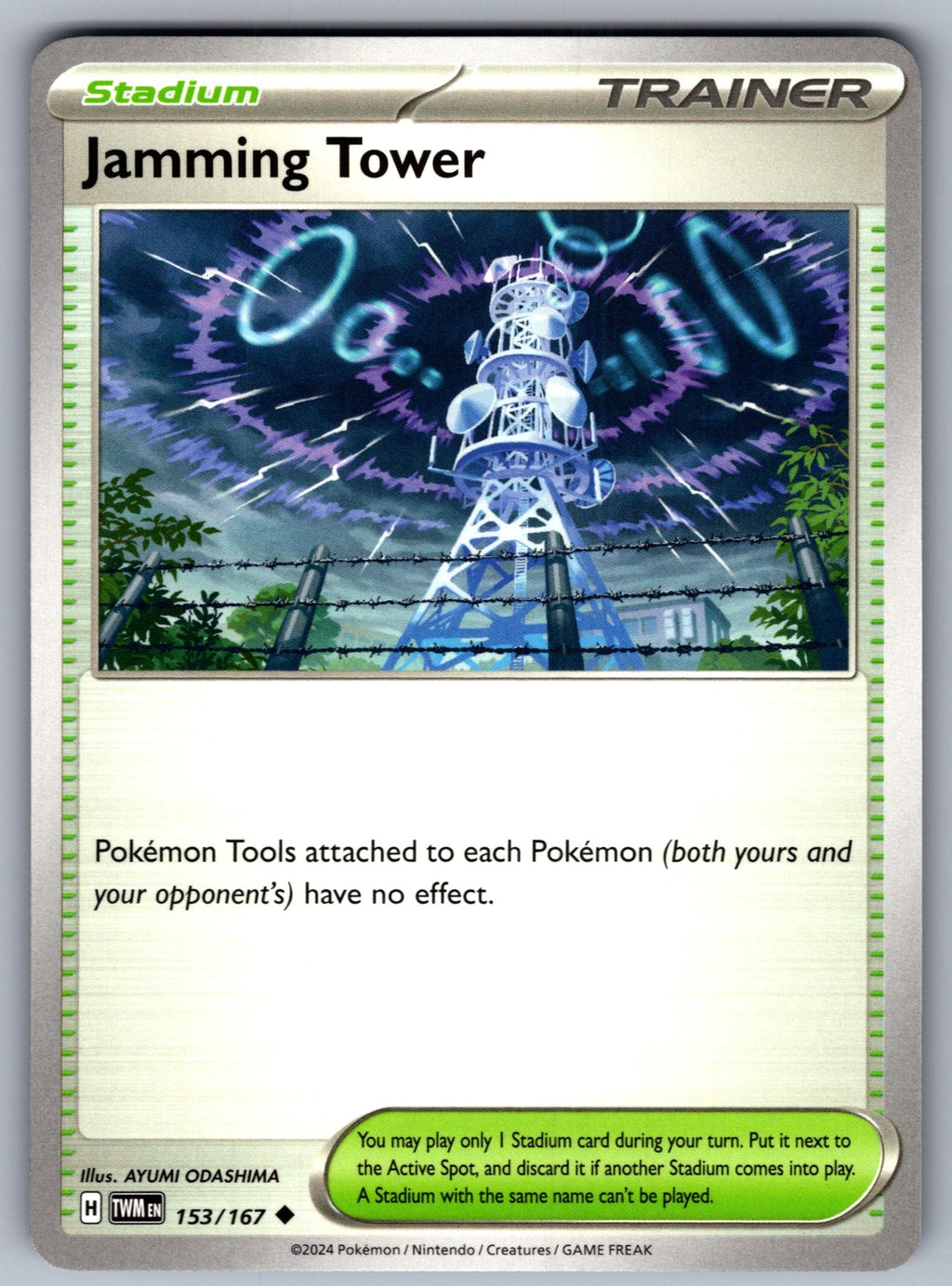 Jamming Tower Uncommon SV06: Twilight Masquerade 153/167 NM 2024