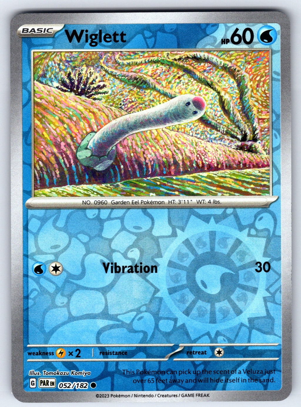 Wiglett Reverse Holo Common SV04: Paradox Rift 052/182 NM 2023