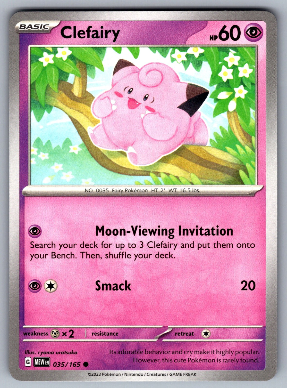 Clefairy Common SV: Scarlet & Violet 151 035/165 NM 2023