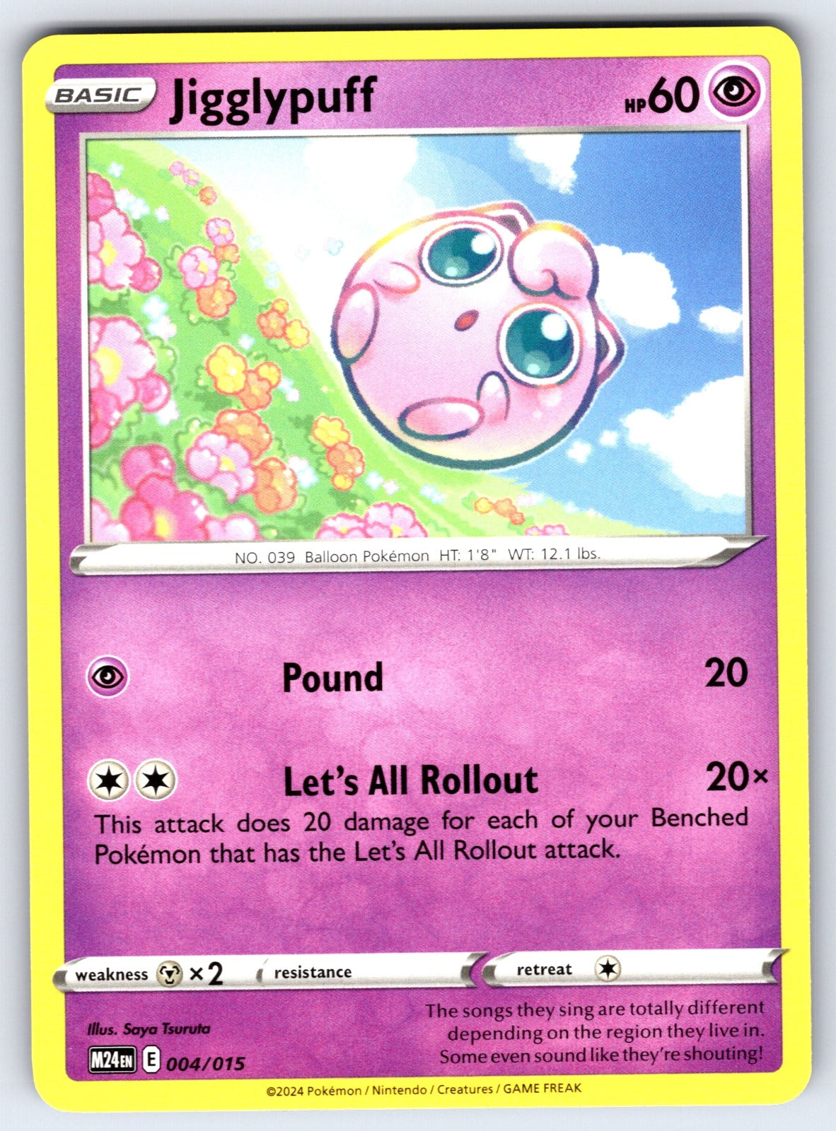 Jigglypuff Promo McDonald's Promos 2024 004/015 NM 2025