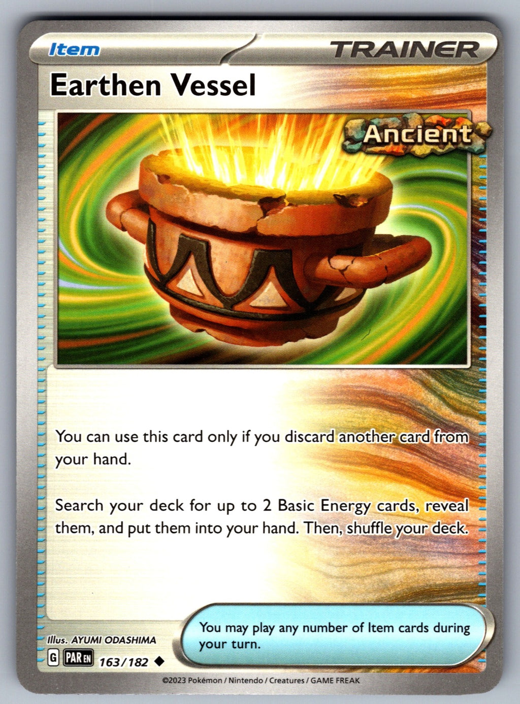 Earthen Vessel Uncommon SV04: Paradox Rift 163/182 NM 2023