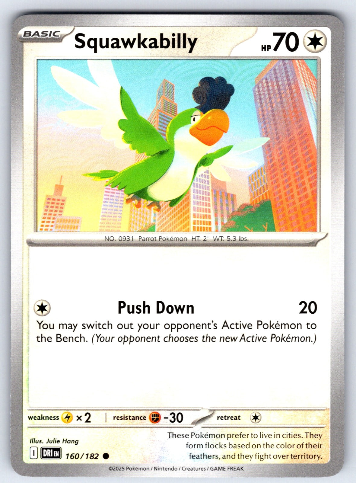 Squawkabilly Common SV10: Destined Rivals 160/182 NM 2025