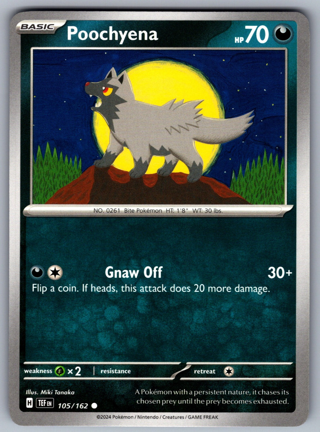 Poochyena Common SV05: Temporal Forces 105/162 NM 2024
